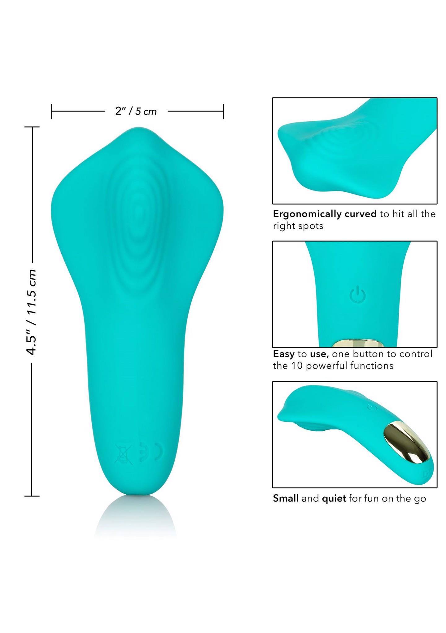 SLAY „Pleaser“ mini vibratorius (melsvas) - Image 8