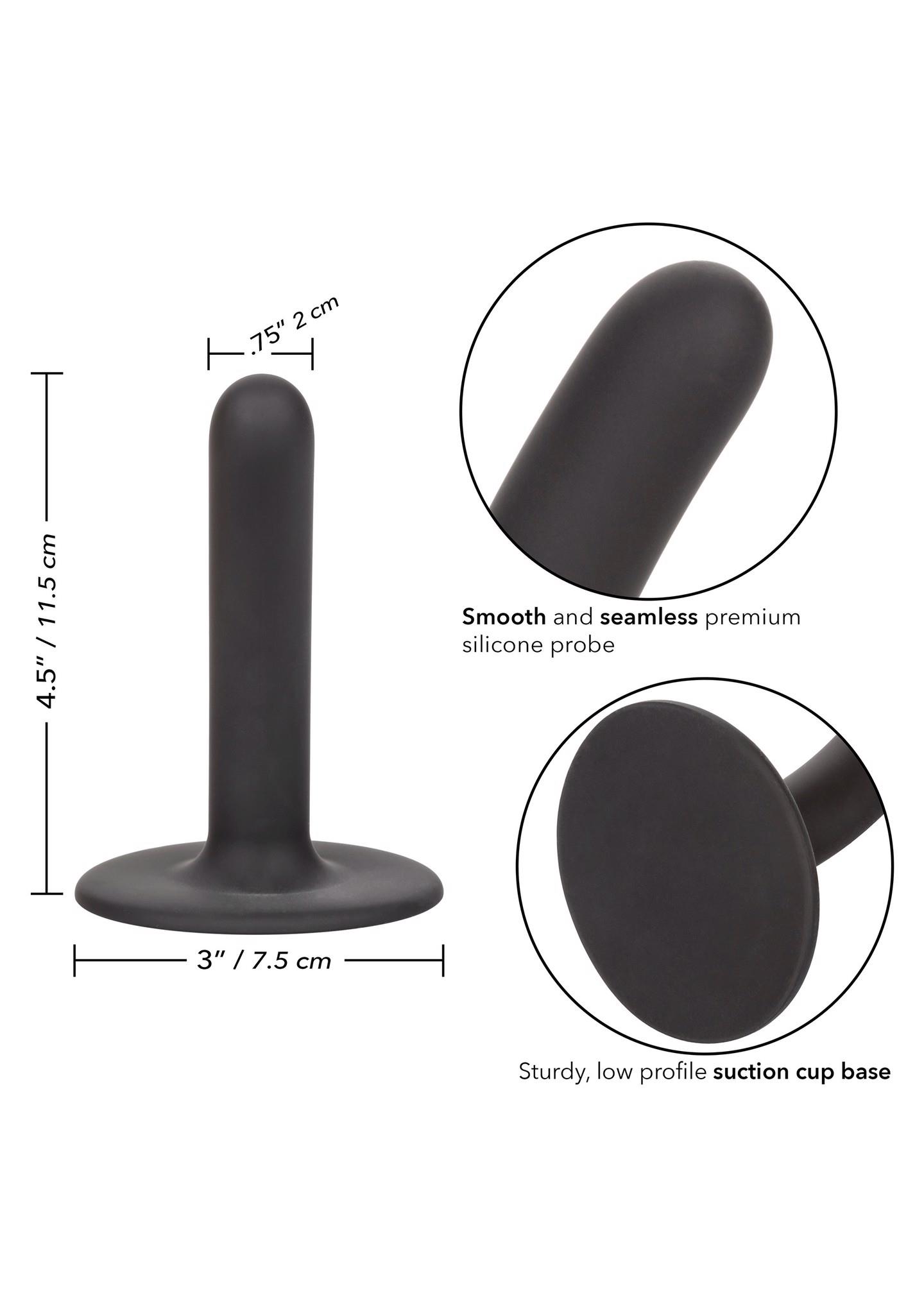 „Boundless“ 11,5 cm plonas dildo (juodas) - Image 5