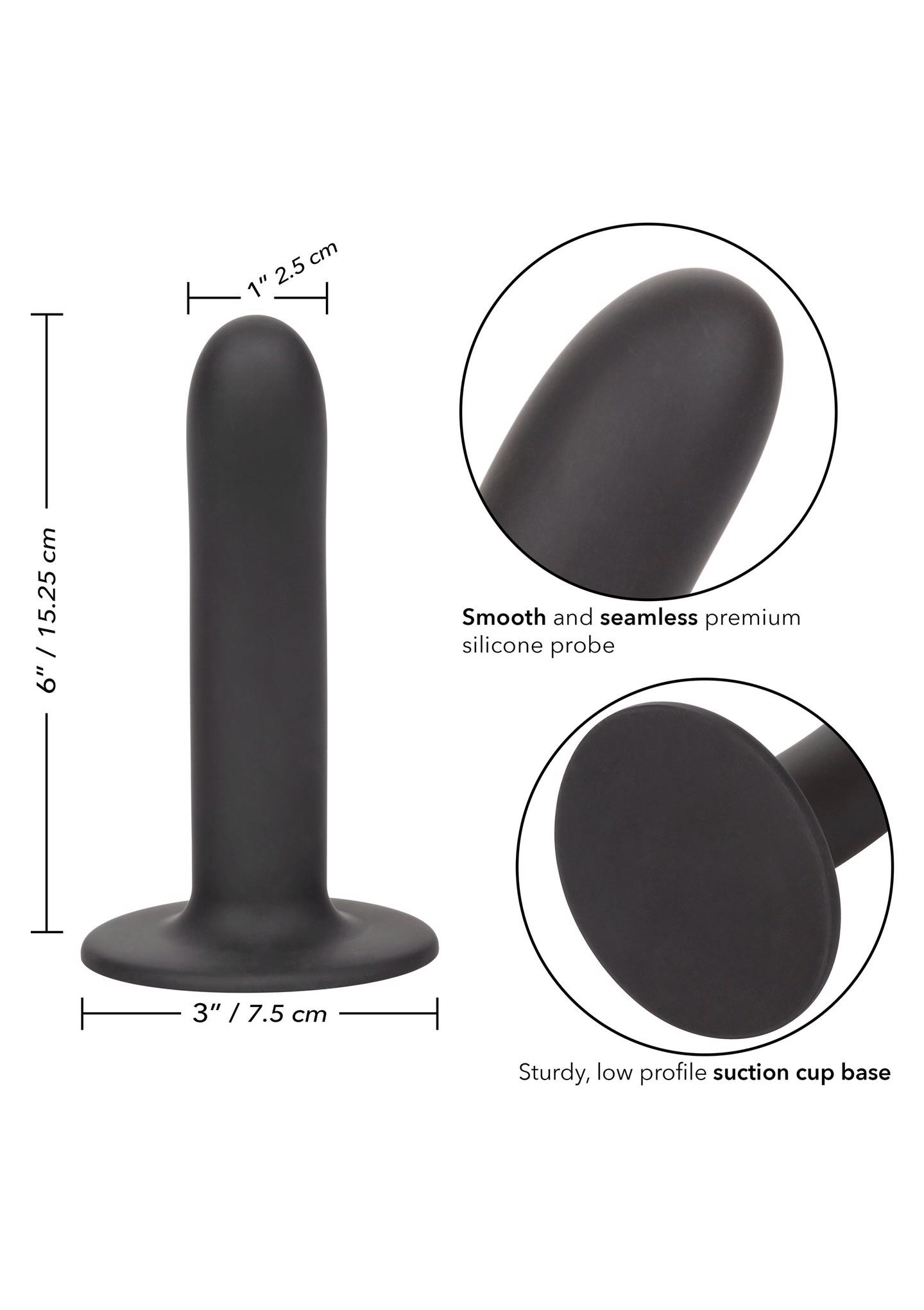 „Boundless“ 15,25 cm lygus dildo (juodas) - Image 5