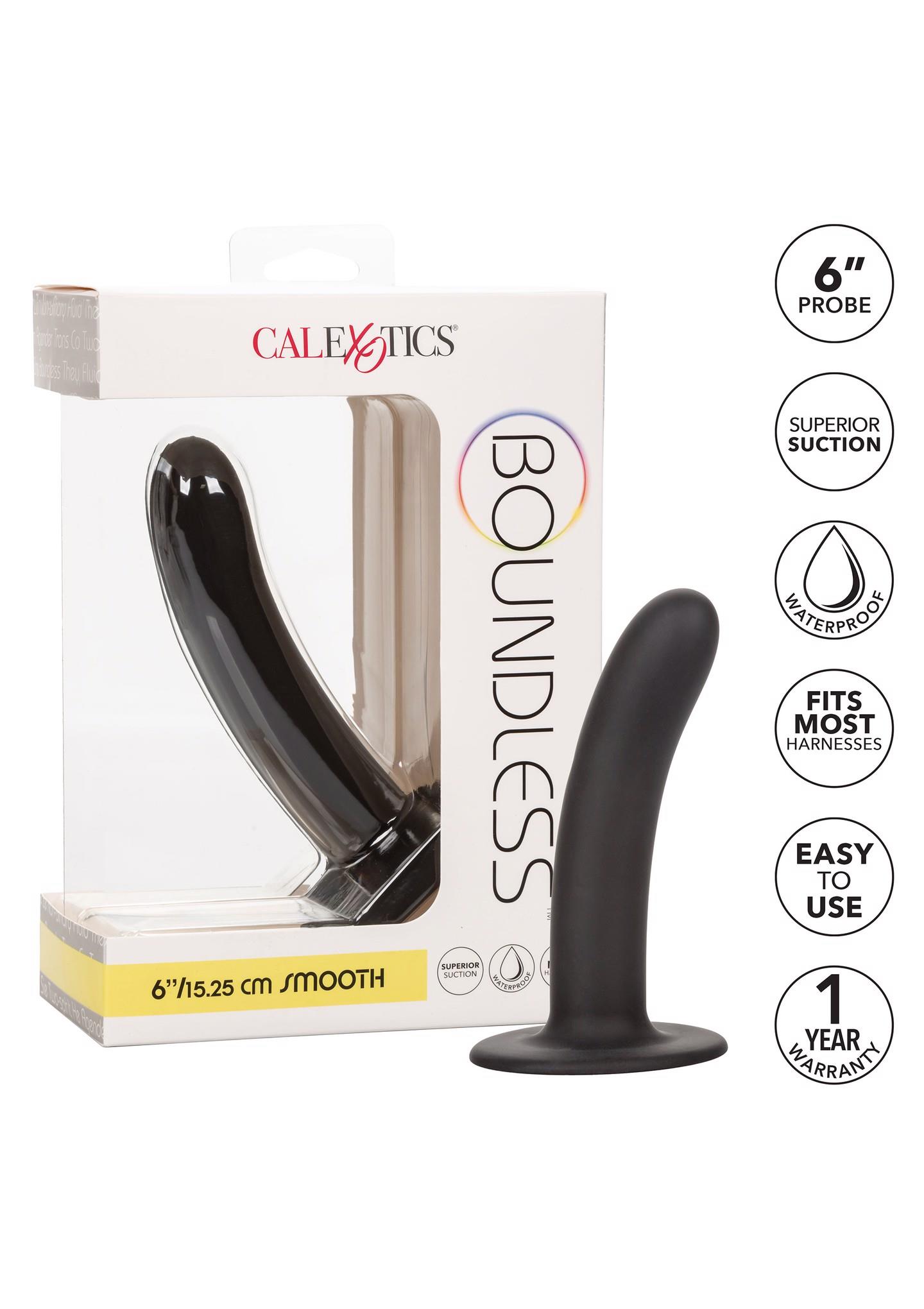 „Boundless“ 15,25 cm lygus dildo (juodas) - Image 6