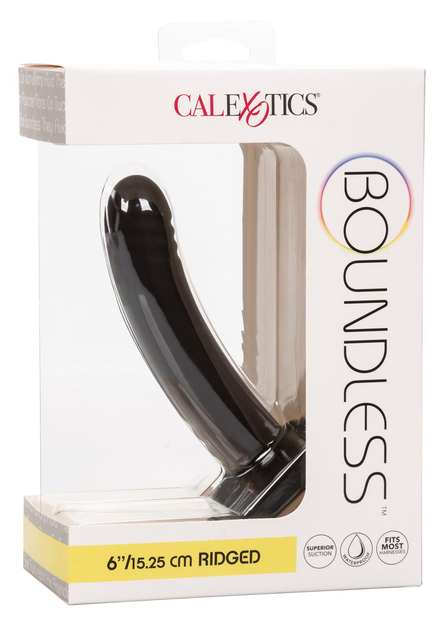 „Boundless“ 15,25 cm ruožuotas dildo (juodas) - Image 2