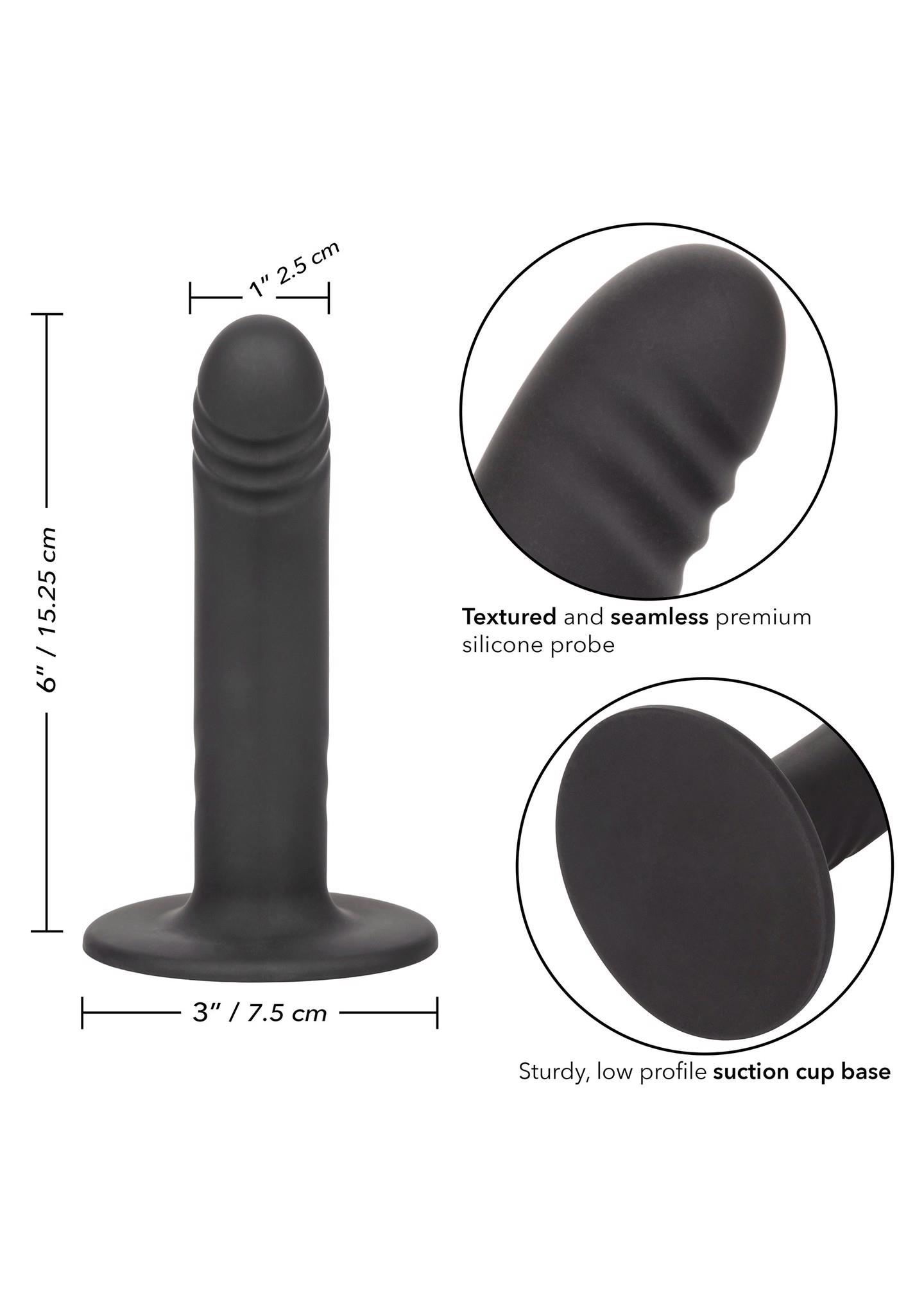 „Boundless“ 15,25 cm ruožuotas dildo (juodas) - Image 5