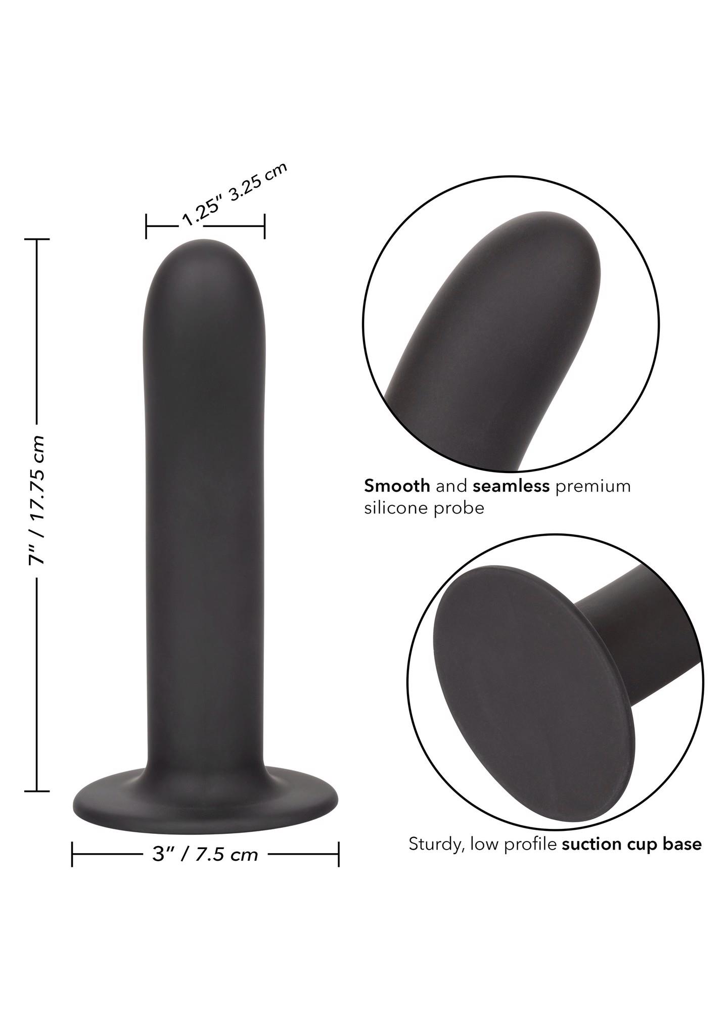 „Boundless“ 17,75 cm lygus dildo (juodas) - Image 5