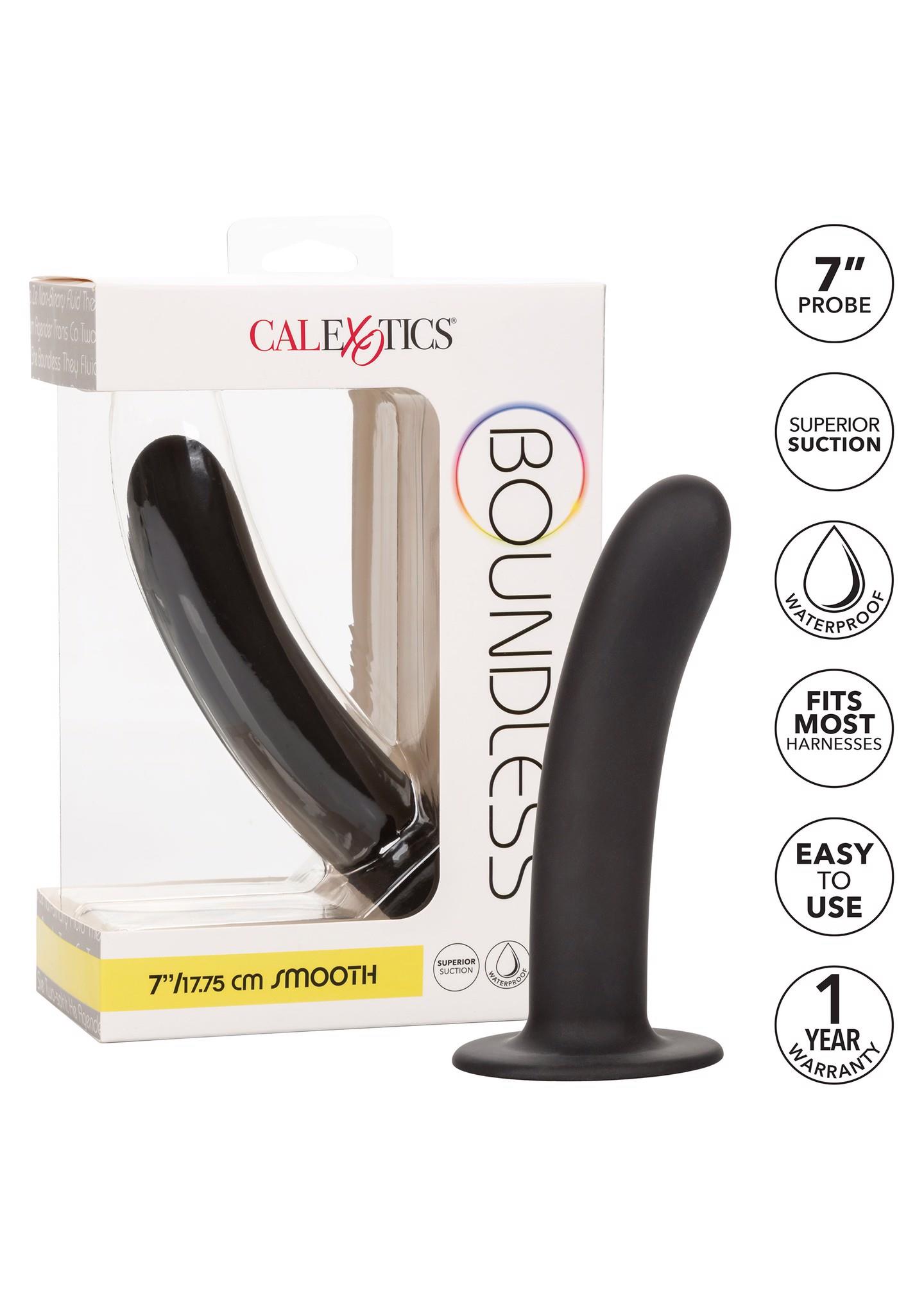 „Boundless“ 17,75 cm lygus dildo (juodas) - Image 6