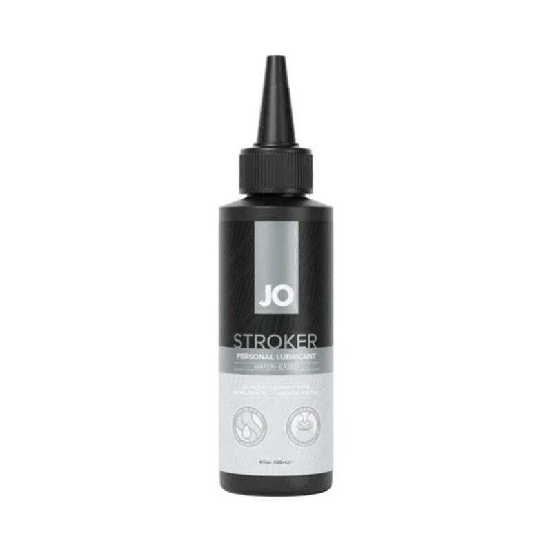Masturbacijos lubrikantas „JO Stroker Lubricant“ 120 ml (juodas)