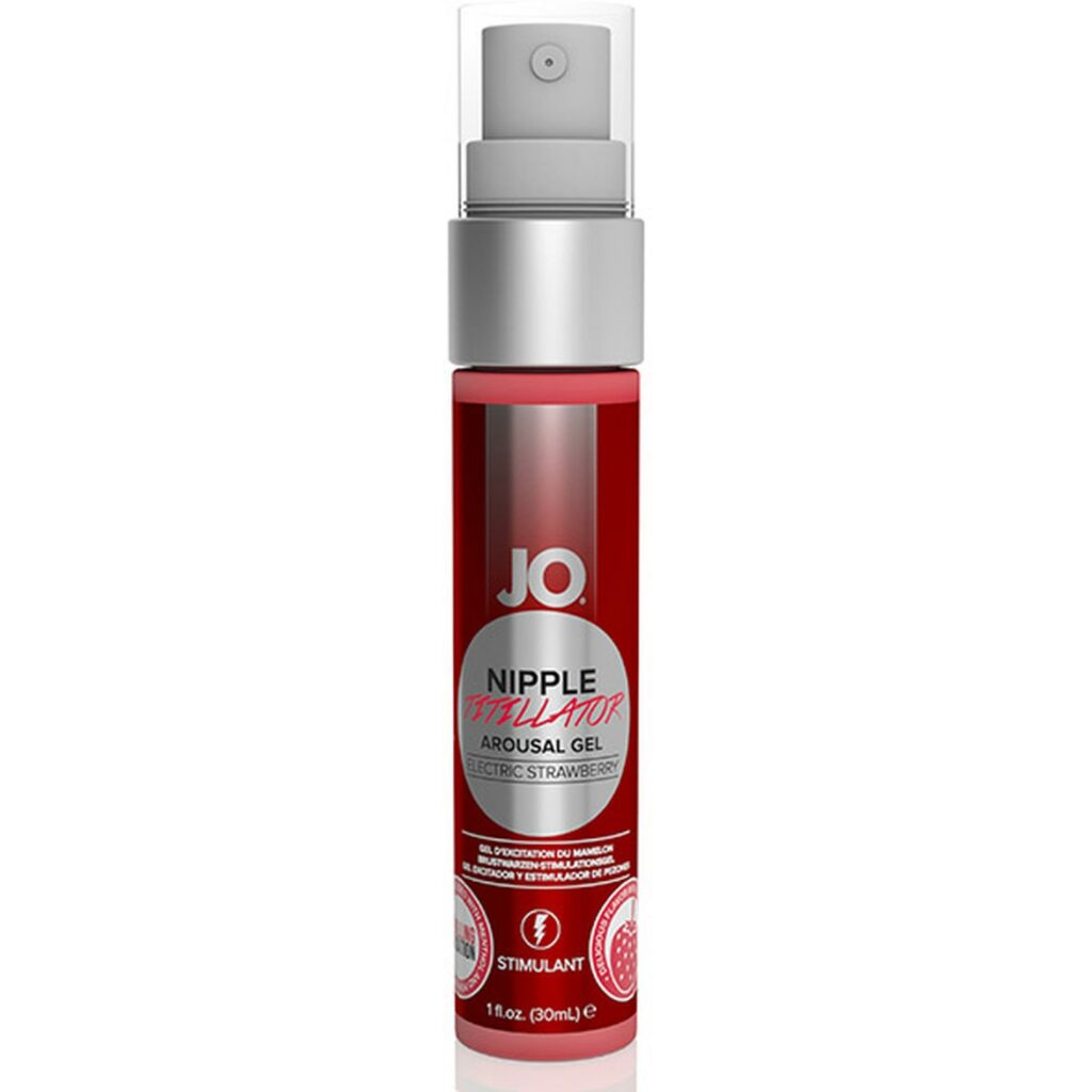 System JO Nipple Titillator braškių skonio 30 ml