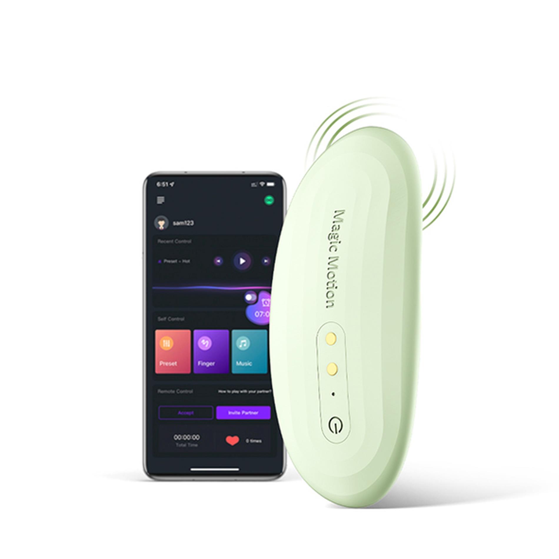 Išmanus kelnaičių vibratorius „Nyx Smart Panty Vibrator“ (žalias)