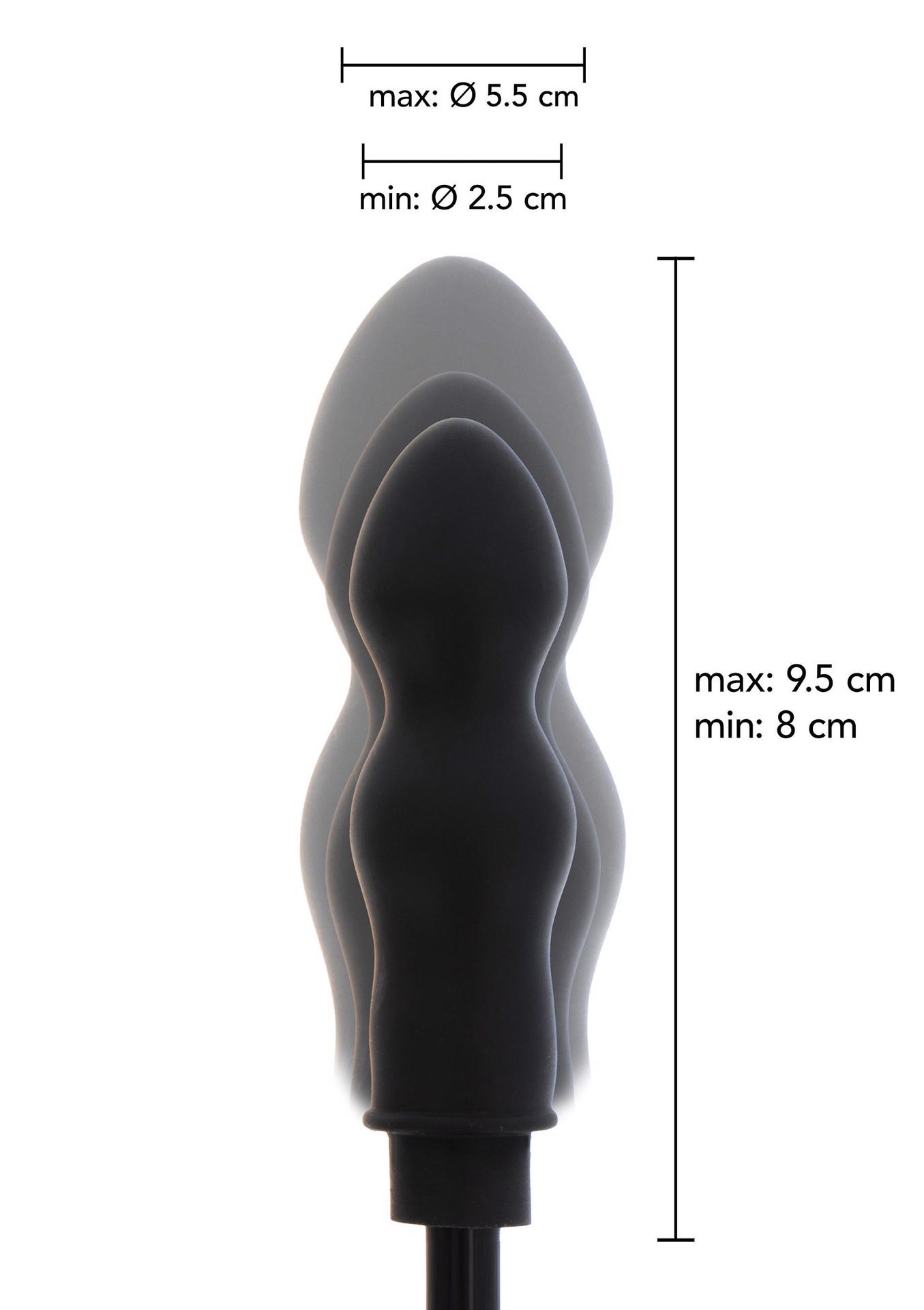 Pripučiamas burbulo formos analinis kištukas „Starter“ (juodas) - Image 6