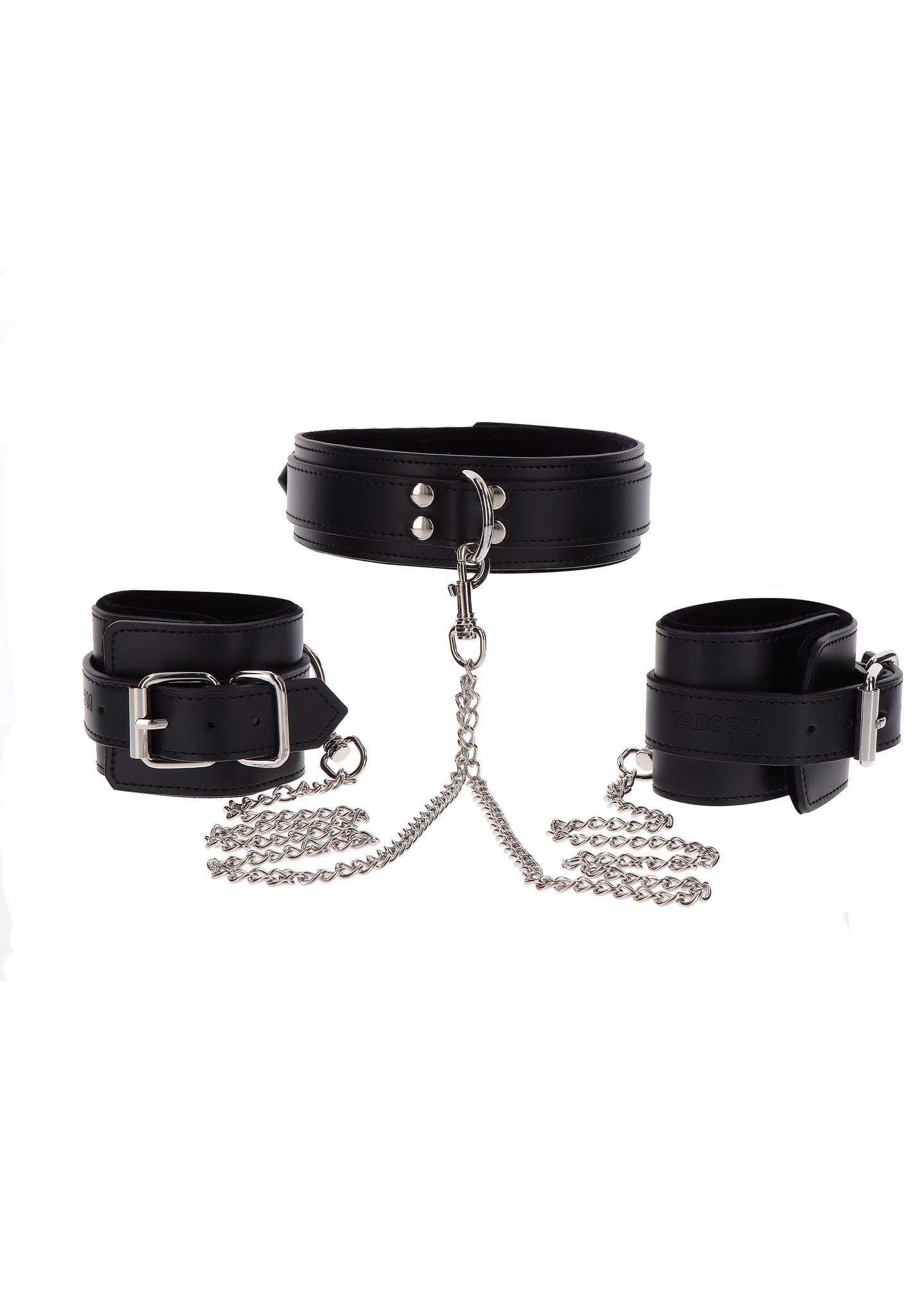 Heavy Collar and Wrist Cuffs Black - Image 3