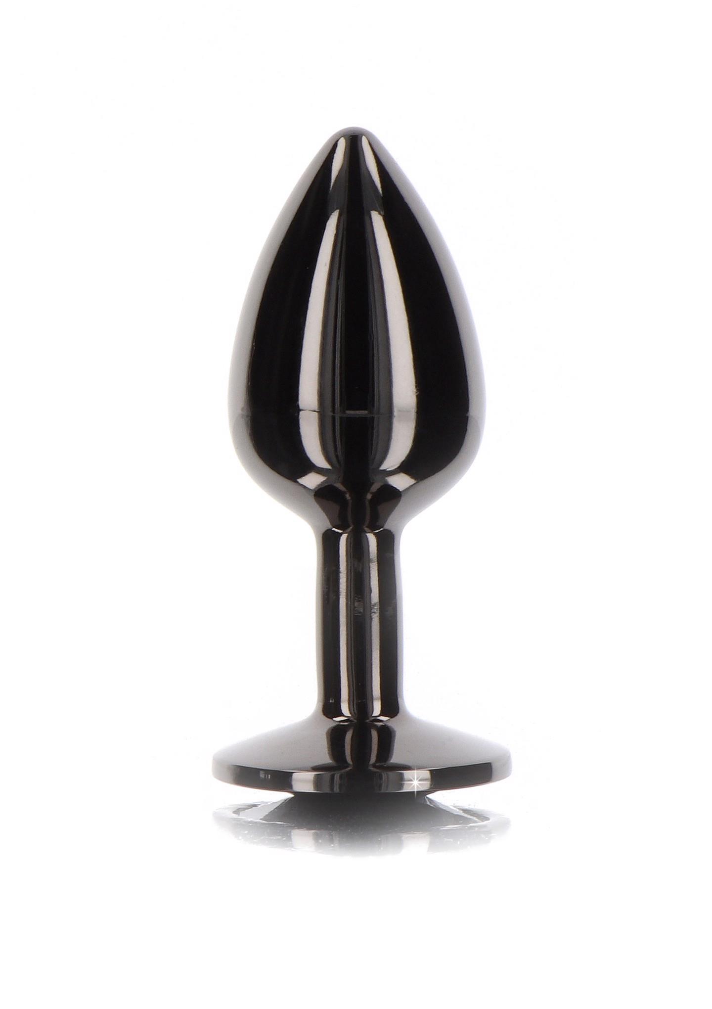 Butt Plug With Diamond Jewel S Black - Image 3