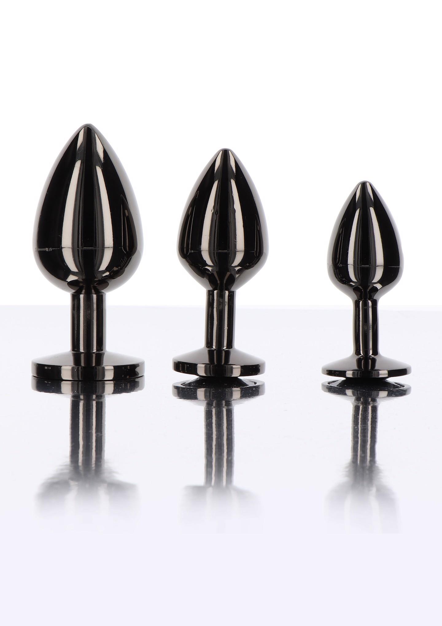 Butt Plug With Diamond Jewel M Black - Image 5