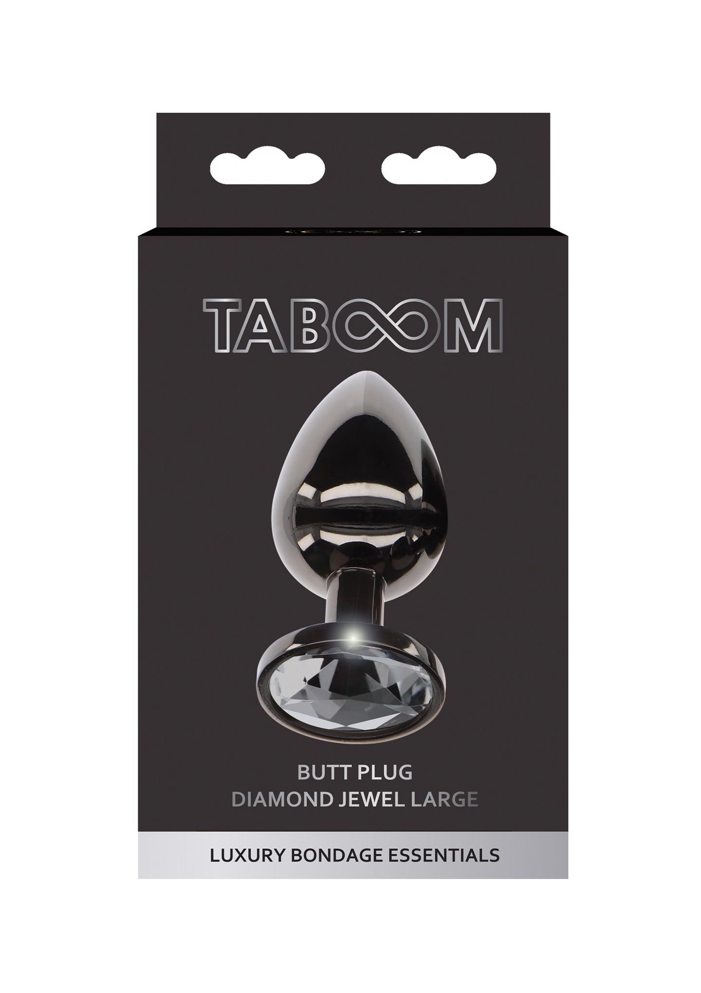 Butt Plug With Diamond Jewel L Black - Image 2