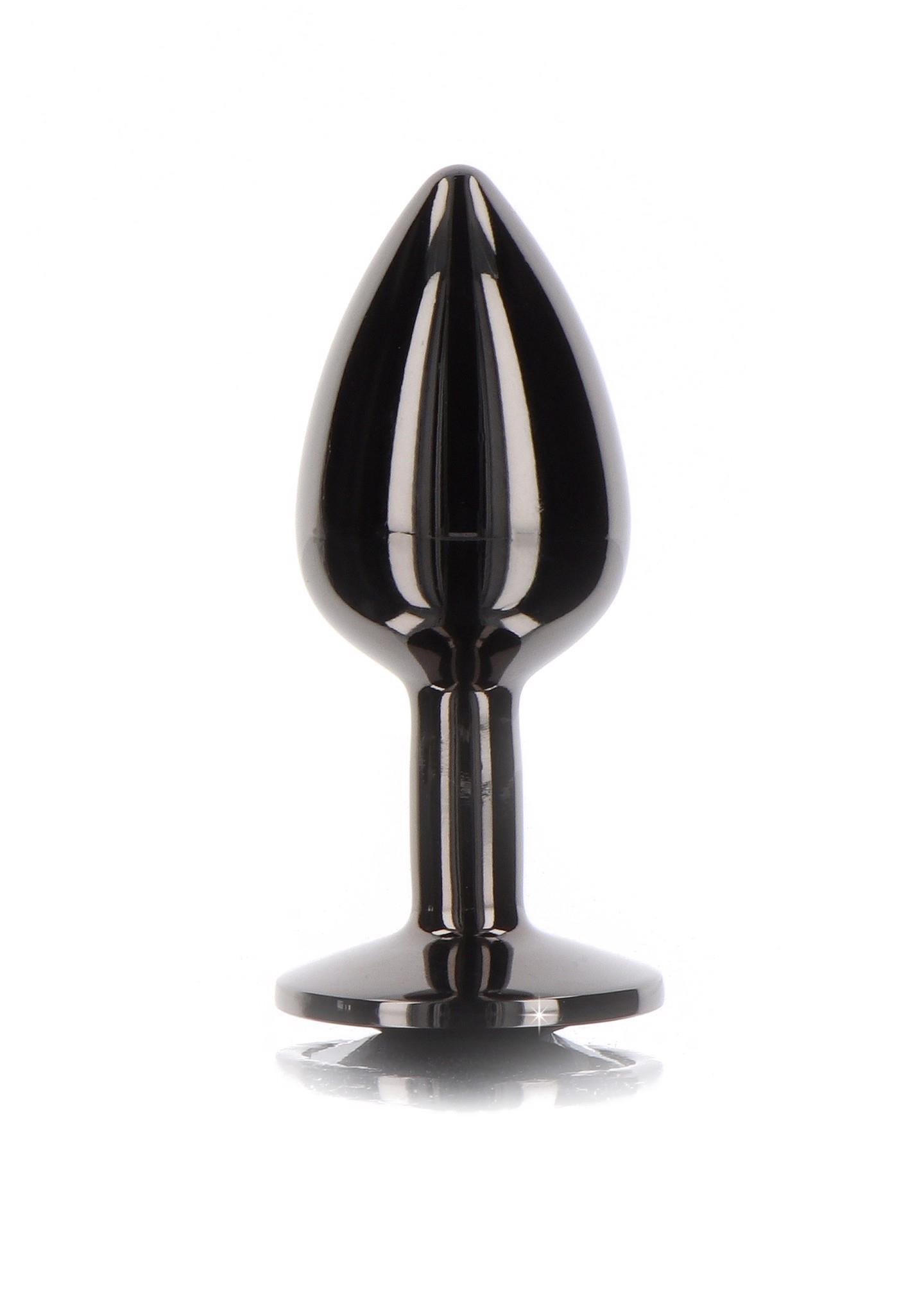 Butt Plug With Diamond Jewel L Black - Image 3