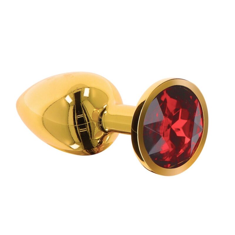 Butt Plug With Diamond Jewel S Gold