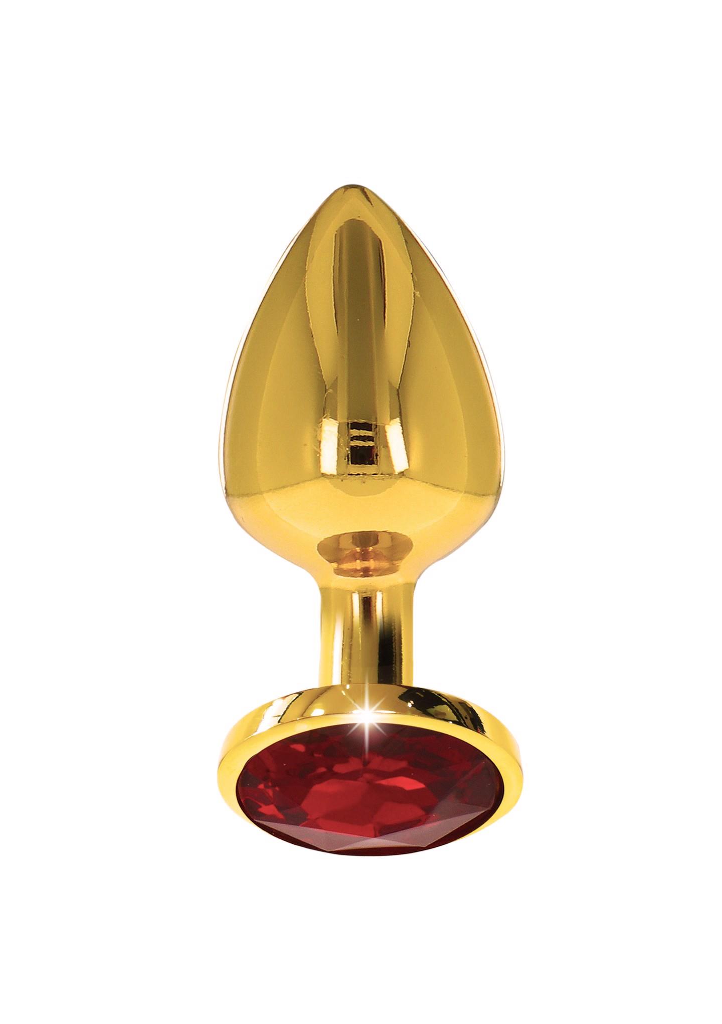 Butt Plug With Diamond Jewel S Gold - Image 3