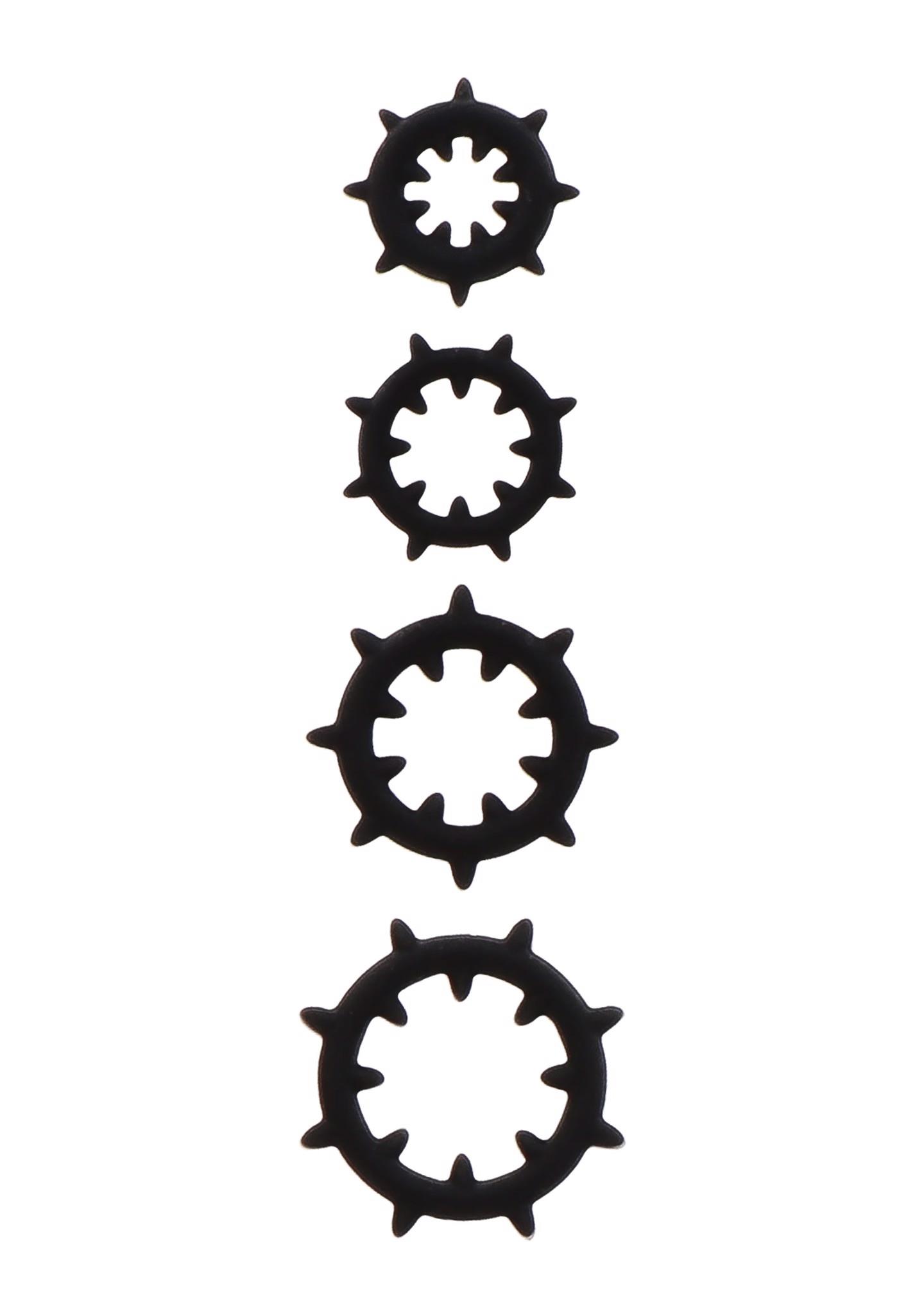 Spenelių pomputė „Nipple Enlargers with 8 Rings“ (juodi) - Image 4