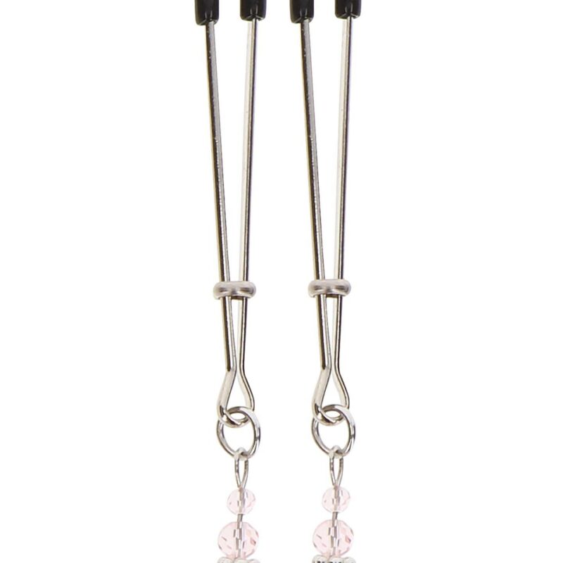 Spenelių spaustukai su karoliukais „Tweezers With Beads“ (sidabriniai)