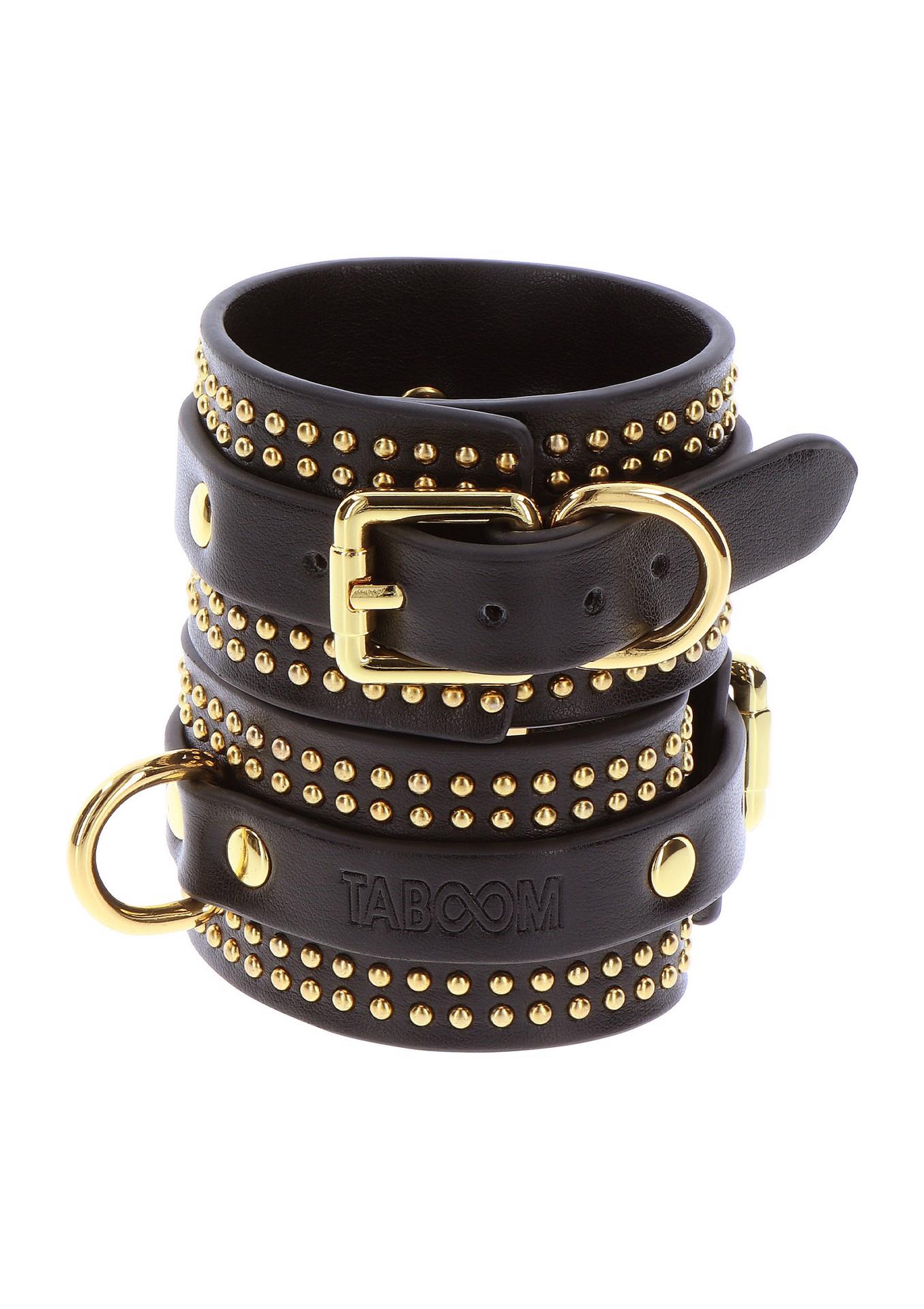 Studded Wrist Cufs Set Black - Image 20