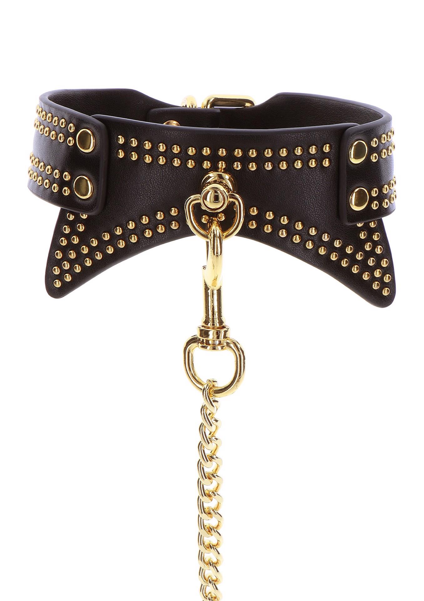 Studded Collar and Leash Black - Image 20