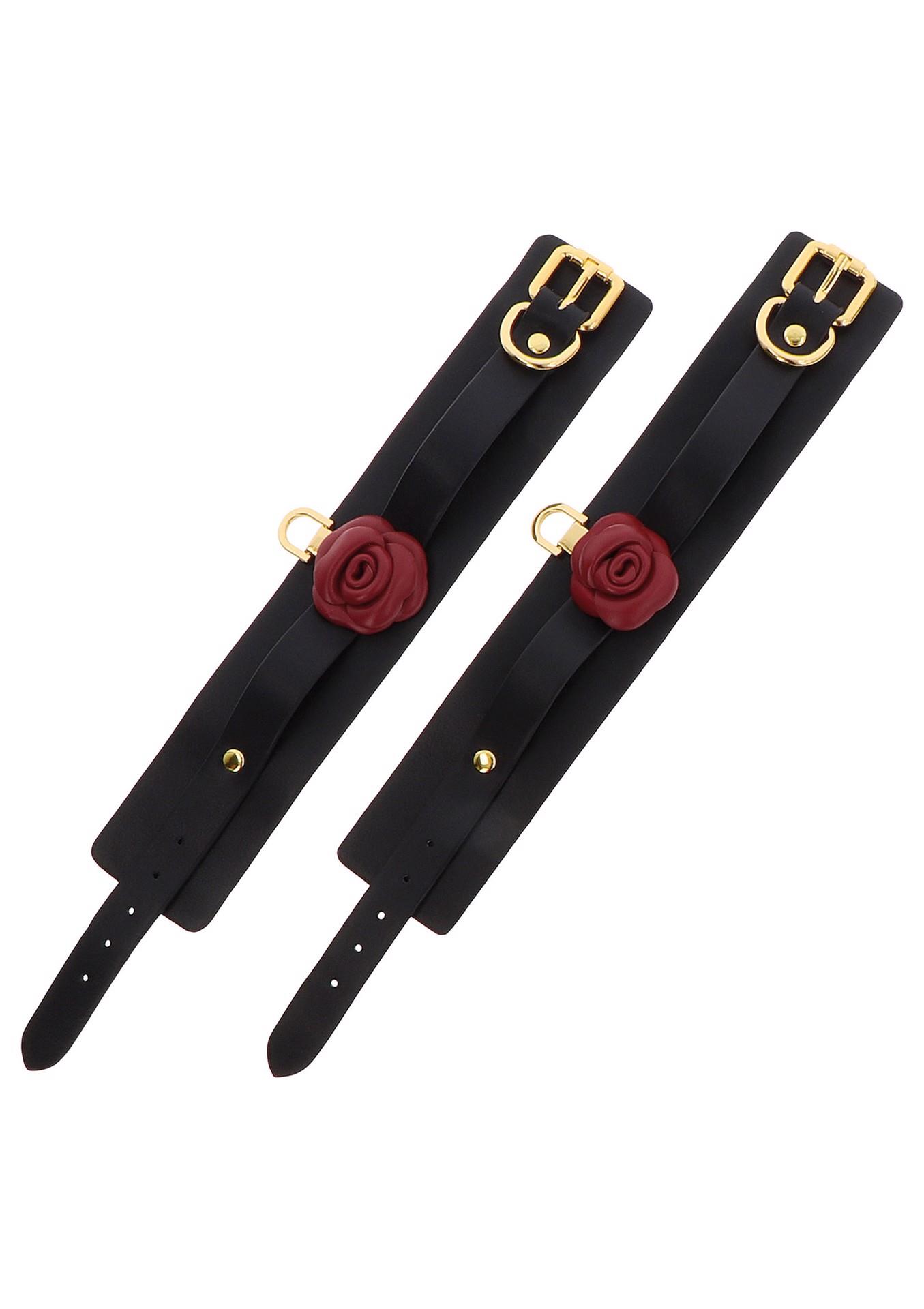 Wild Roses Ankle Cuffs Black - Image 12