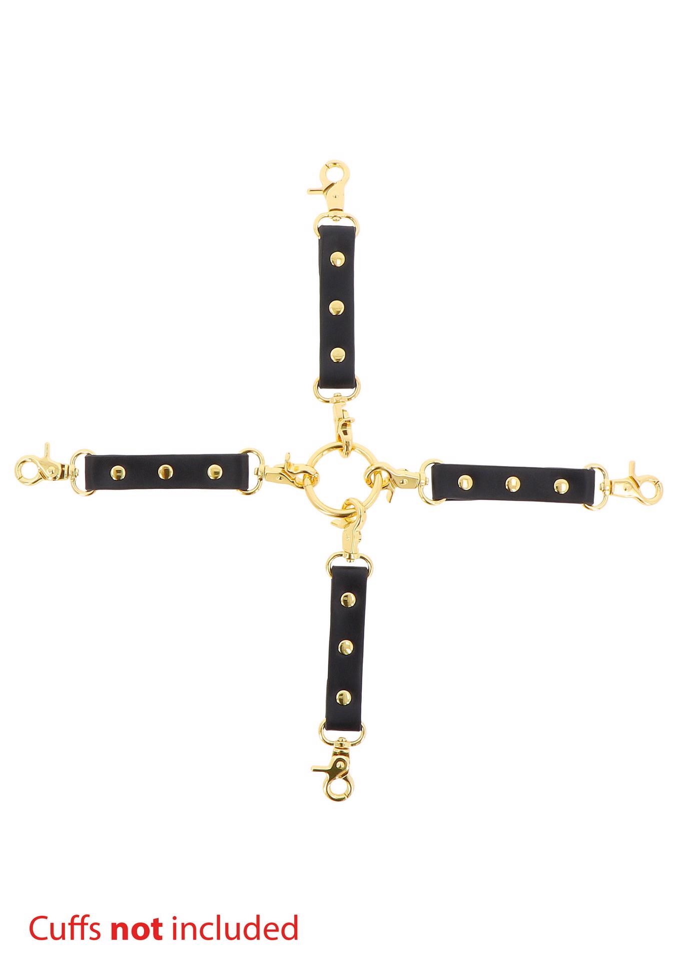 Wild Roses juodas hogtie suvaržymo rinkinys - Image 11