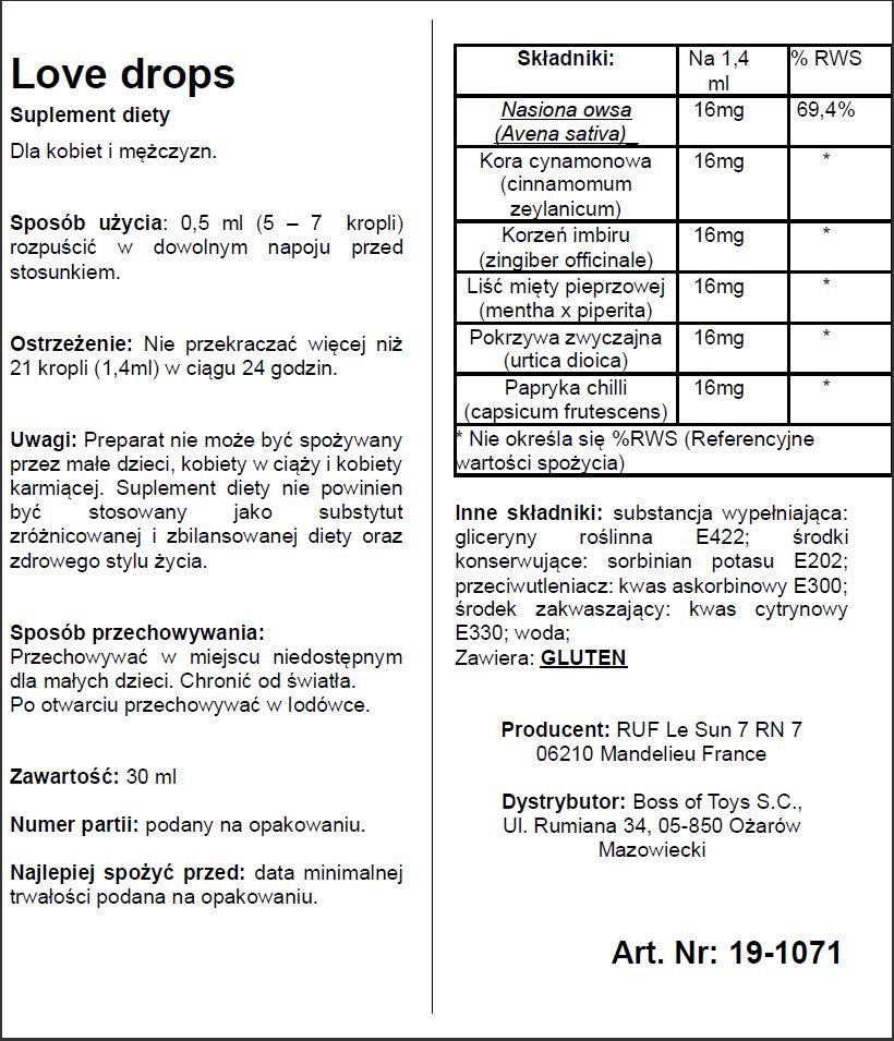 Meilės lašai „Love Drops“ 20 ml - Image 2