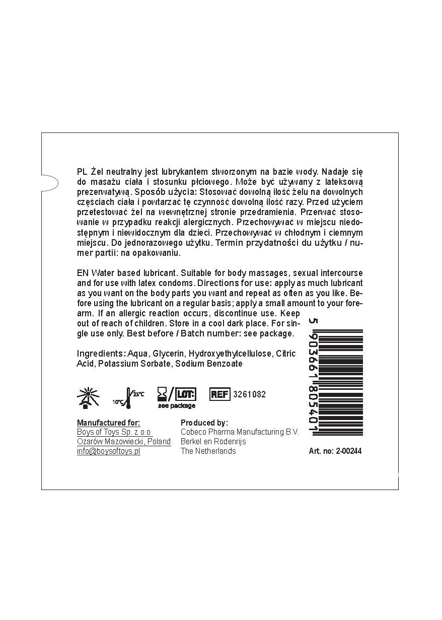 Boys of Toys Glide vandens pagrindo lubrikanto mėginys 3 ml - Image 2