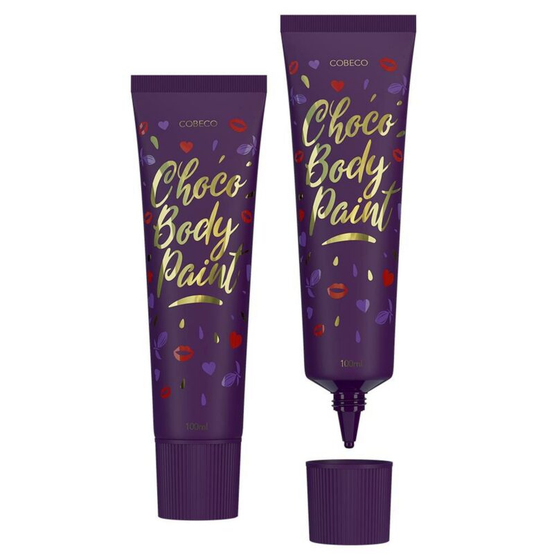 Cobeco Chocolate Bodypaint valgomi kūno dažai šokolado skonio 100 ml