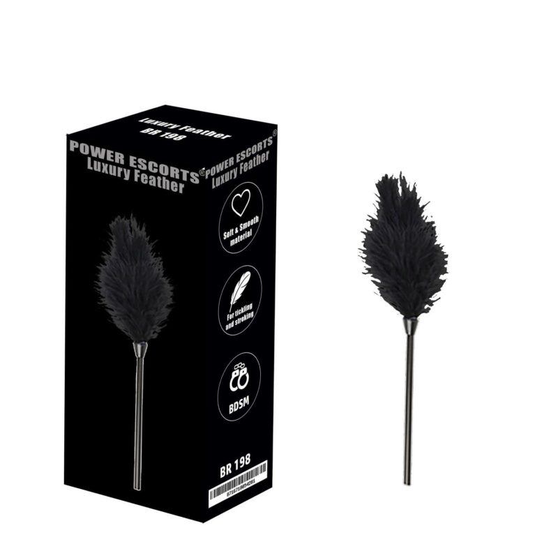 Juodas plunksninis kutiklis Power Escorts