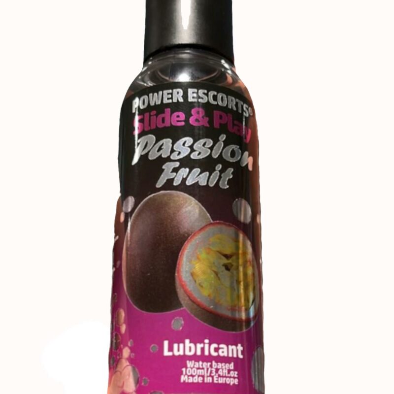 Power Escorts lubrikantas „Passion Fruit“, vandens pagrindo, 100 ml