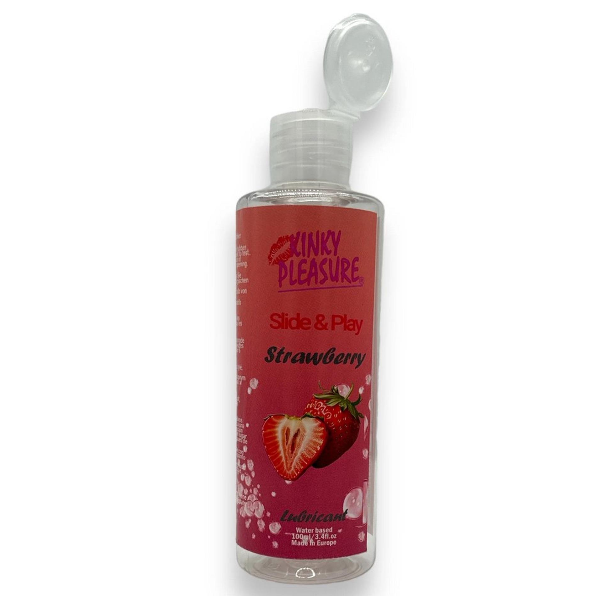 Kinky Pleasure braškinis intymus lubrikantas 100 ml - Image 2