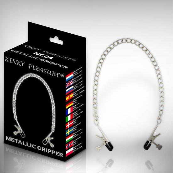 Kinky Pleasure metaliniai spaustukai „Gripper“