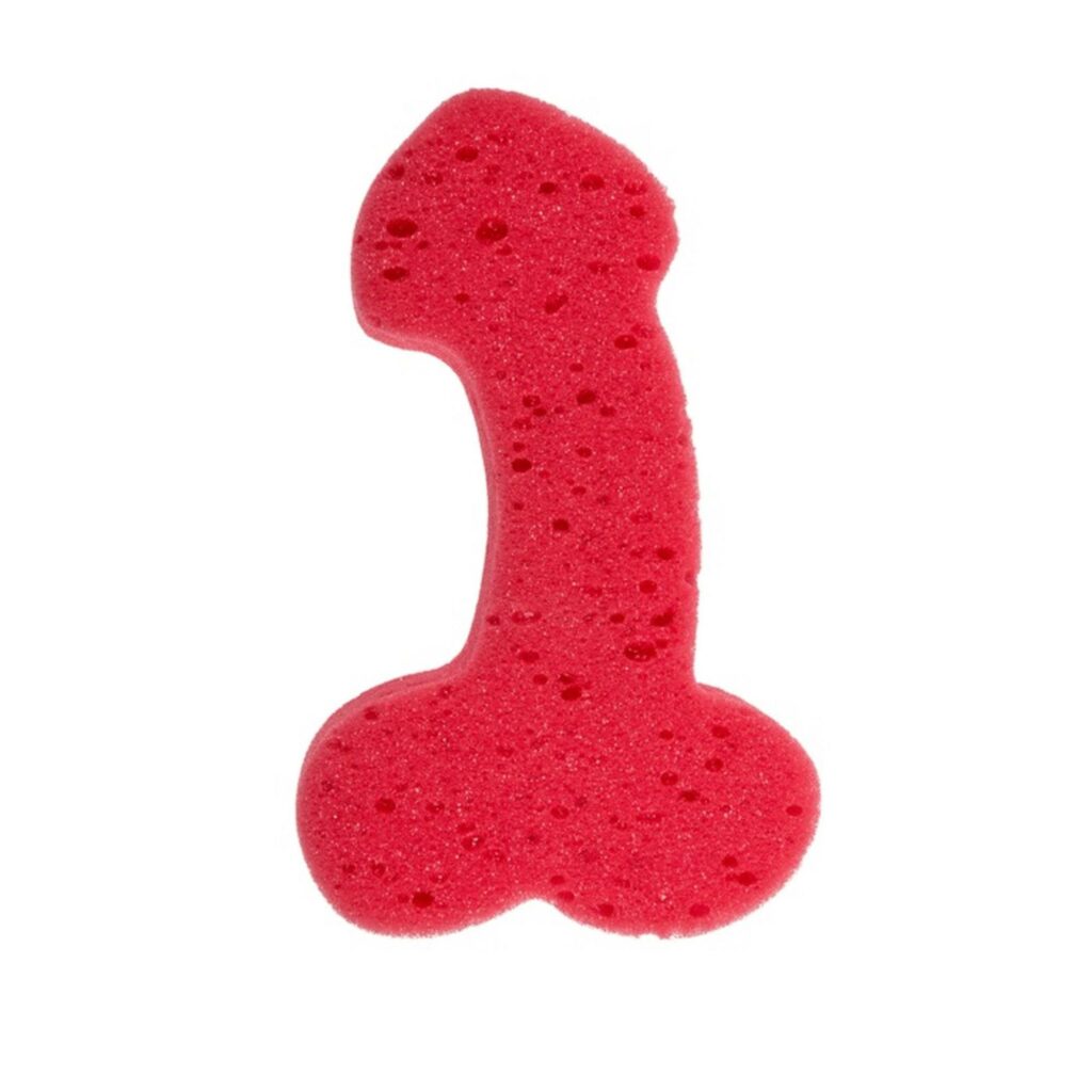 Raudona penio formos vonios kempinėlė (19 cm)