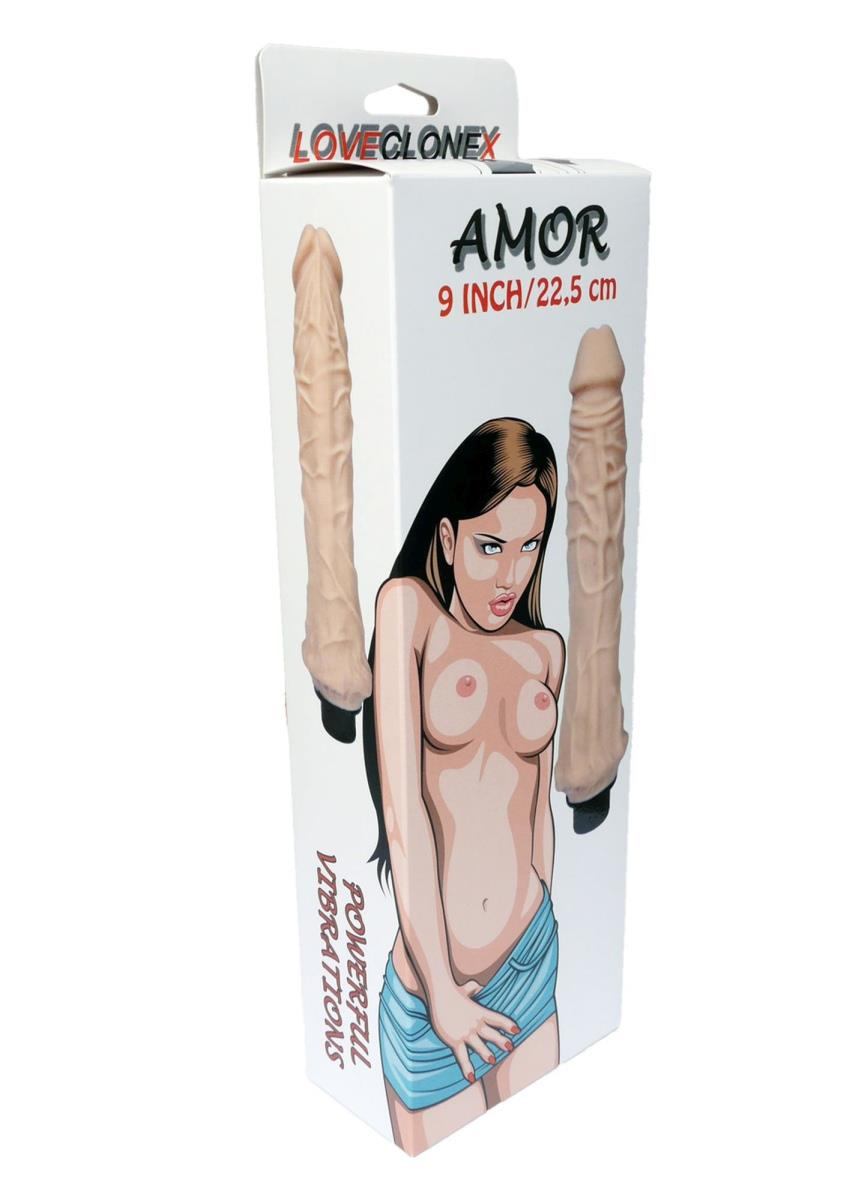 Vibratorius AMOR LOVECLONEX 9″ su vibracija - Image 5
