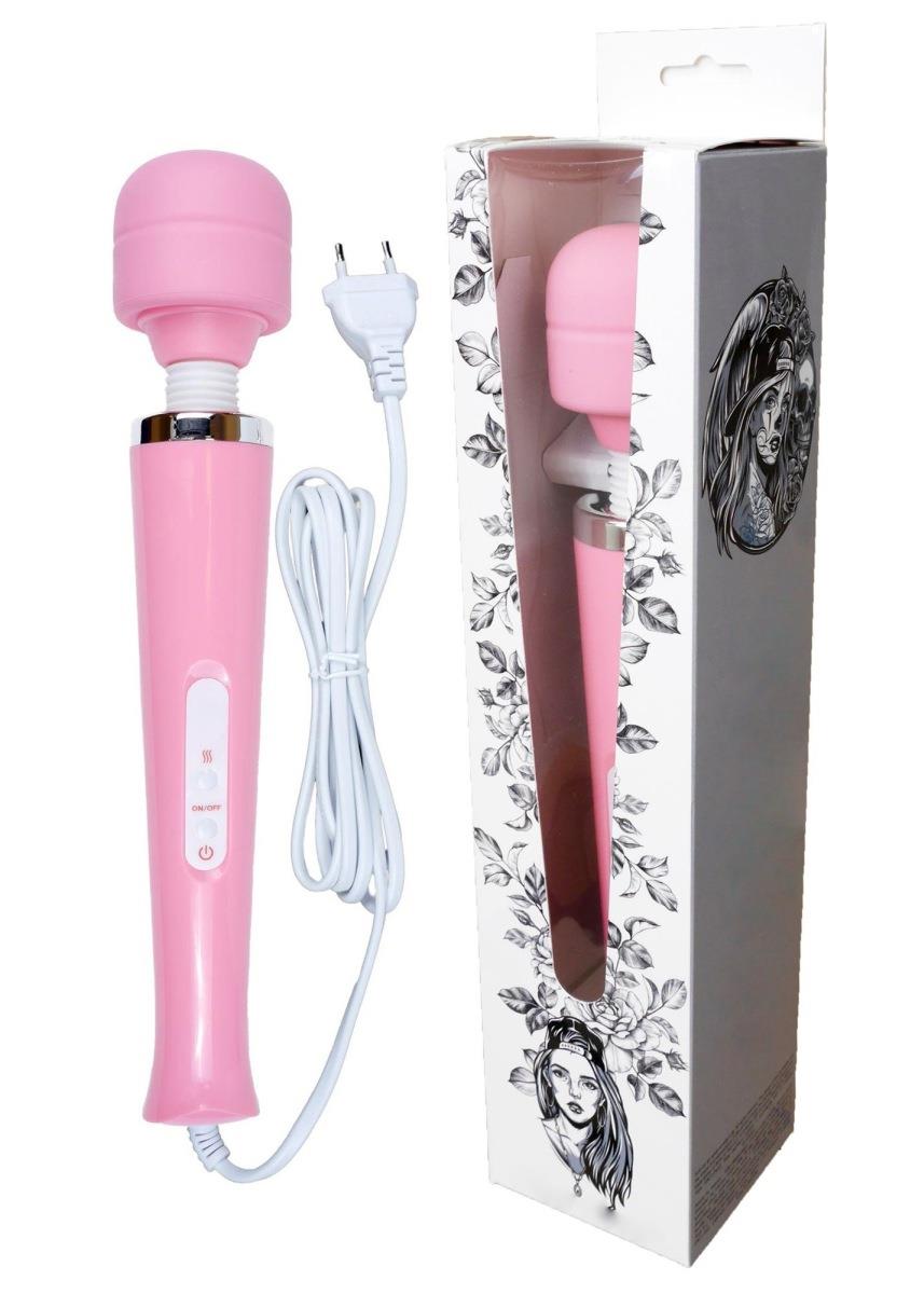 Magic Massager Wand su laidu rožinis, 10 funkcijų - Image 12