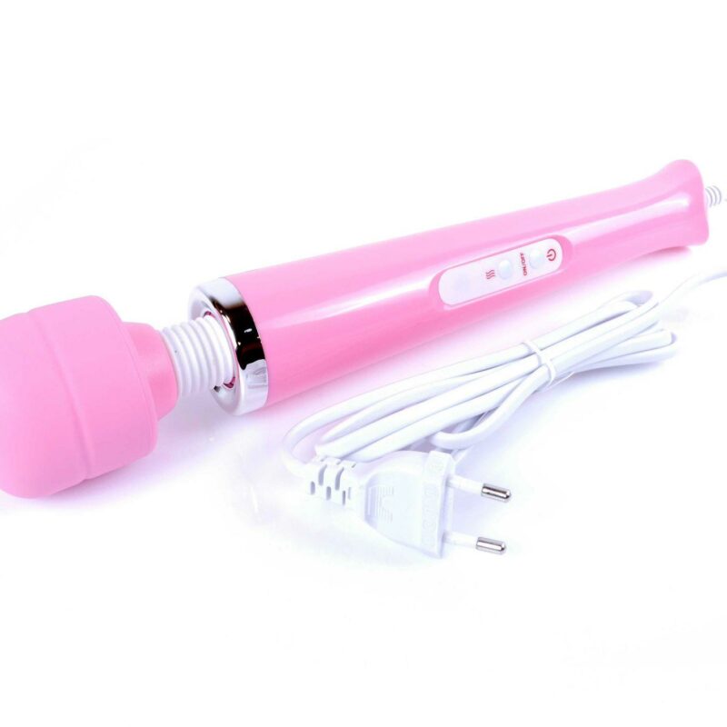 Magic Massager Wand su laidu rožinis, 10 funkcijų