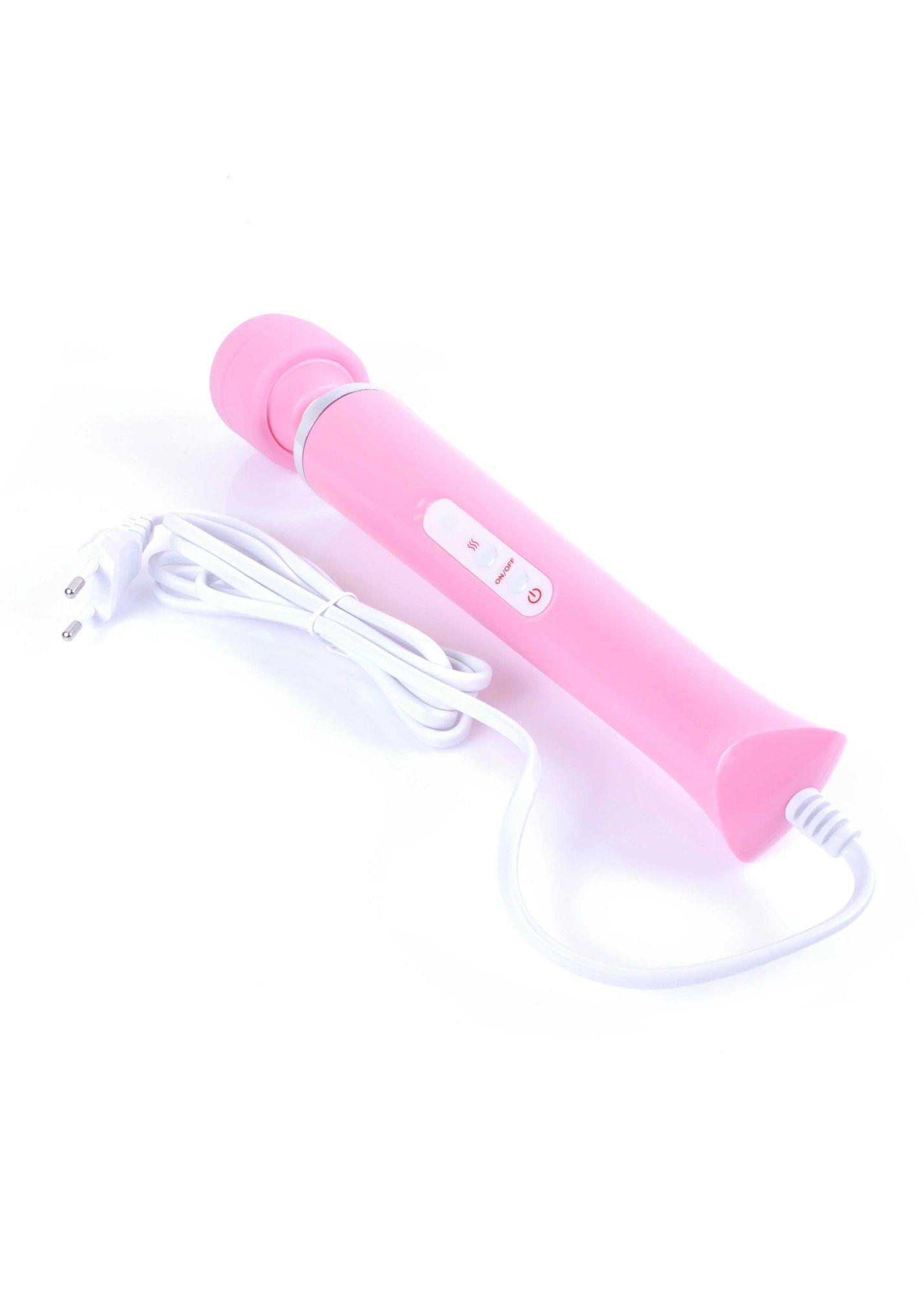 Magic Massager Wand su laidu rožinis, 10 funkcijų - Image 5