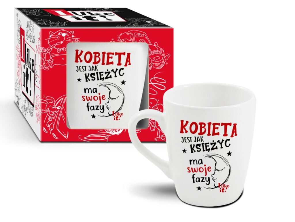 I LIKE IT puodelis 300 ml „Moteris kaip mėnulis – turi savo fazes“