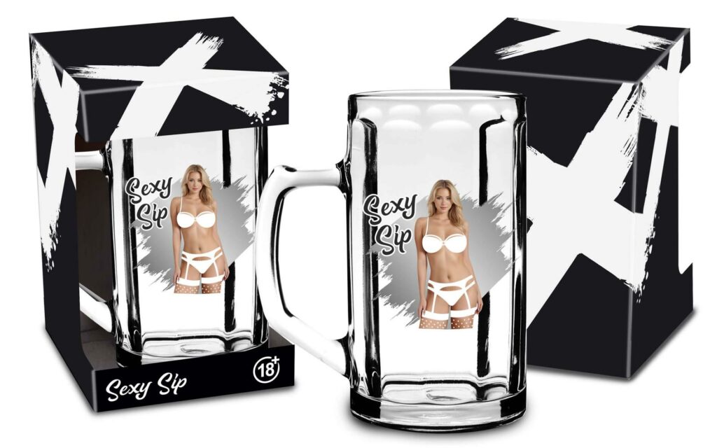 Sexy Sip bokalas 500 ml su moters siluetu