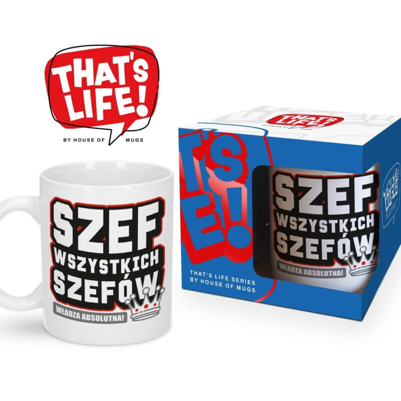 THAT'S LIFE puodelis 300 ml „Šefas“