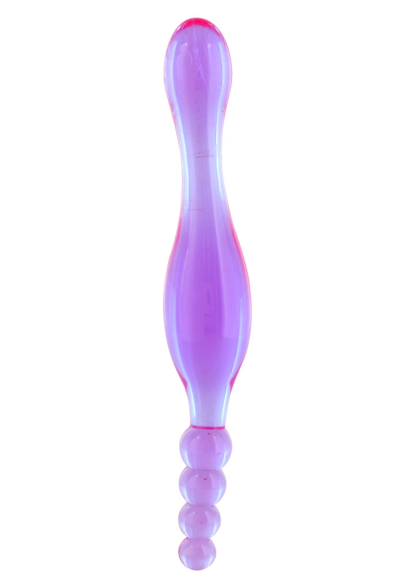 Realistiškas dildo su sėklidėmis – violetinis