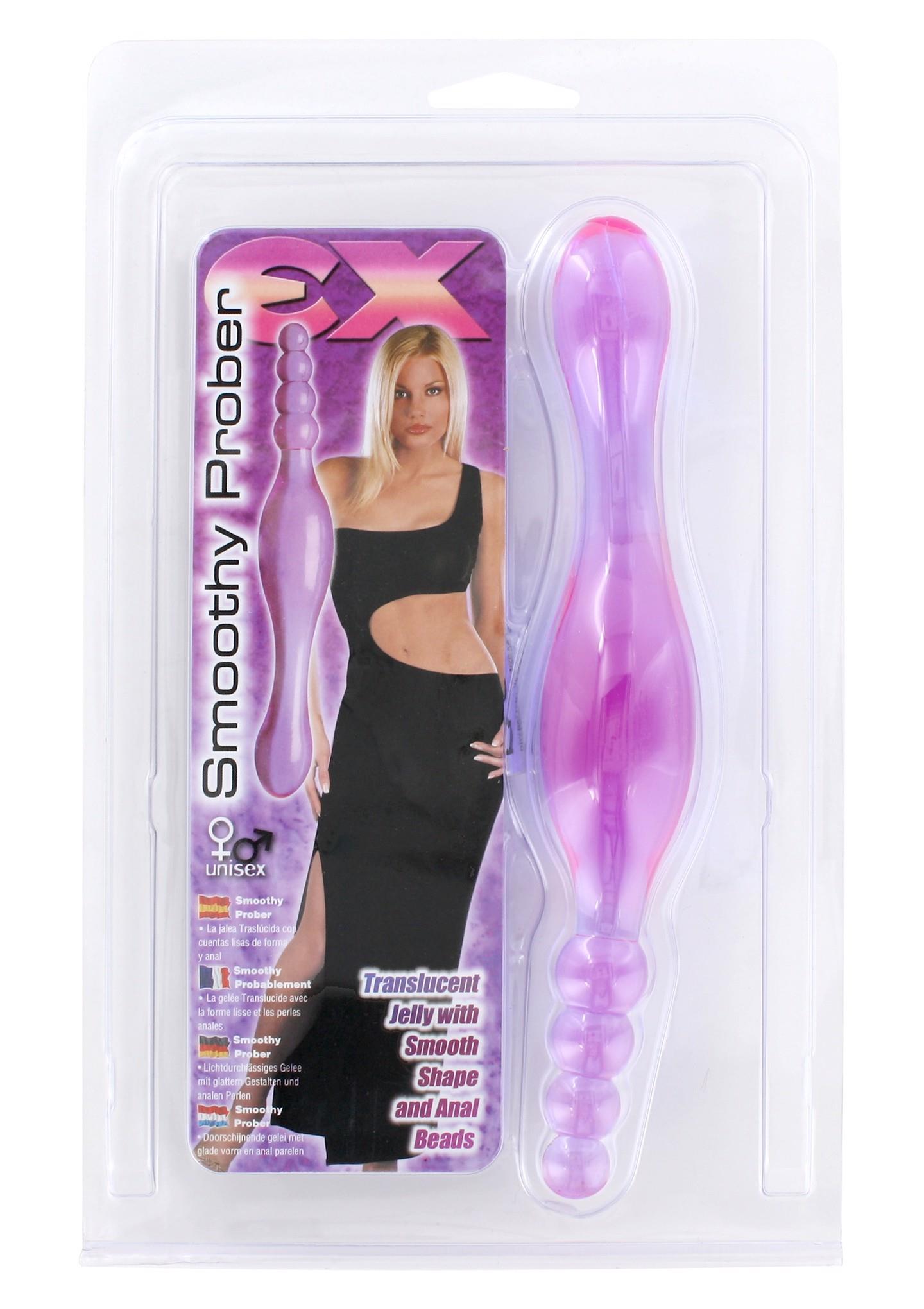 Realistiškas dildo su sėklidėmis – violetinis - Image 2