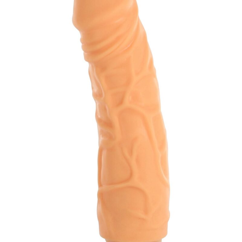 Vinyl P-Shape vibratorius Nr.6, šviesus kūno atspalvis