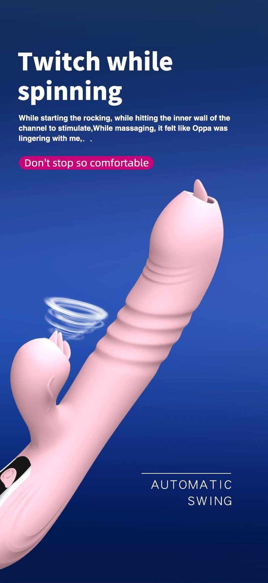 Vibratorius FAIRY USB, 3 stūmimo ir 20 vibracijos funkcijų - Image 6