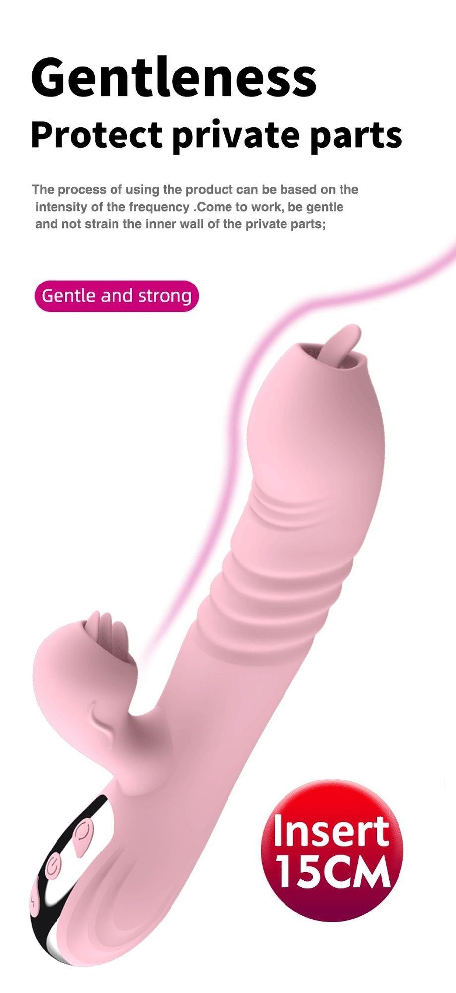 Vibratorius FAIRY USB, 3 stūmimo ir 20 vibracijos funkcijų - Image 8