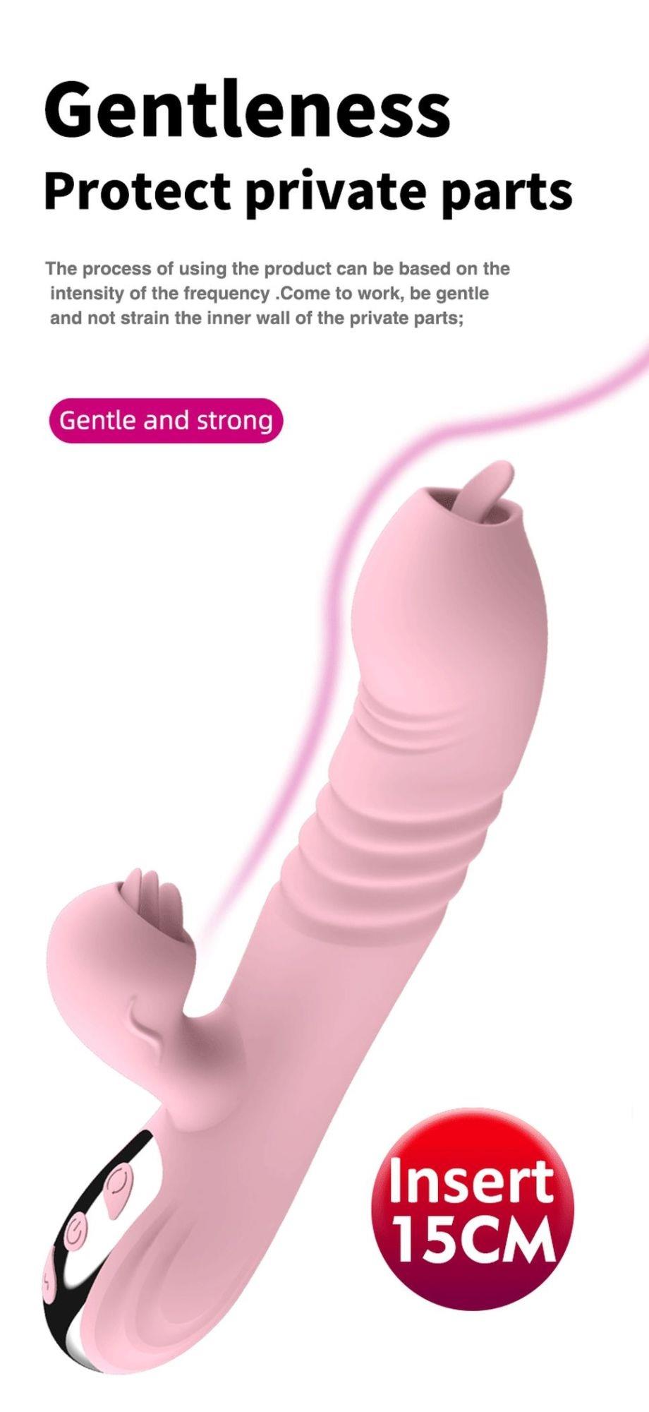 Vibratorius FAIRY USB, 3 stūmimo ir 20 vibracijos funkcijų - Image 9