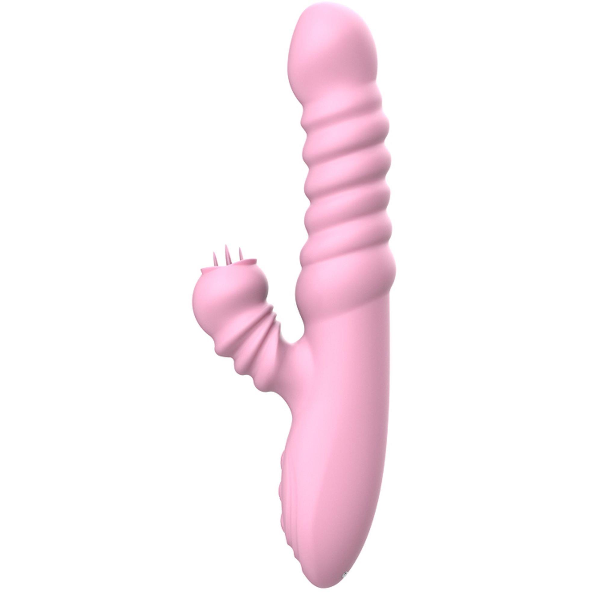 Vibratorius VIBRATING SPEAR USB, 3 stūmimo ir 20 vibracijos funkcijų