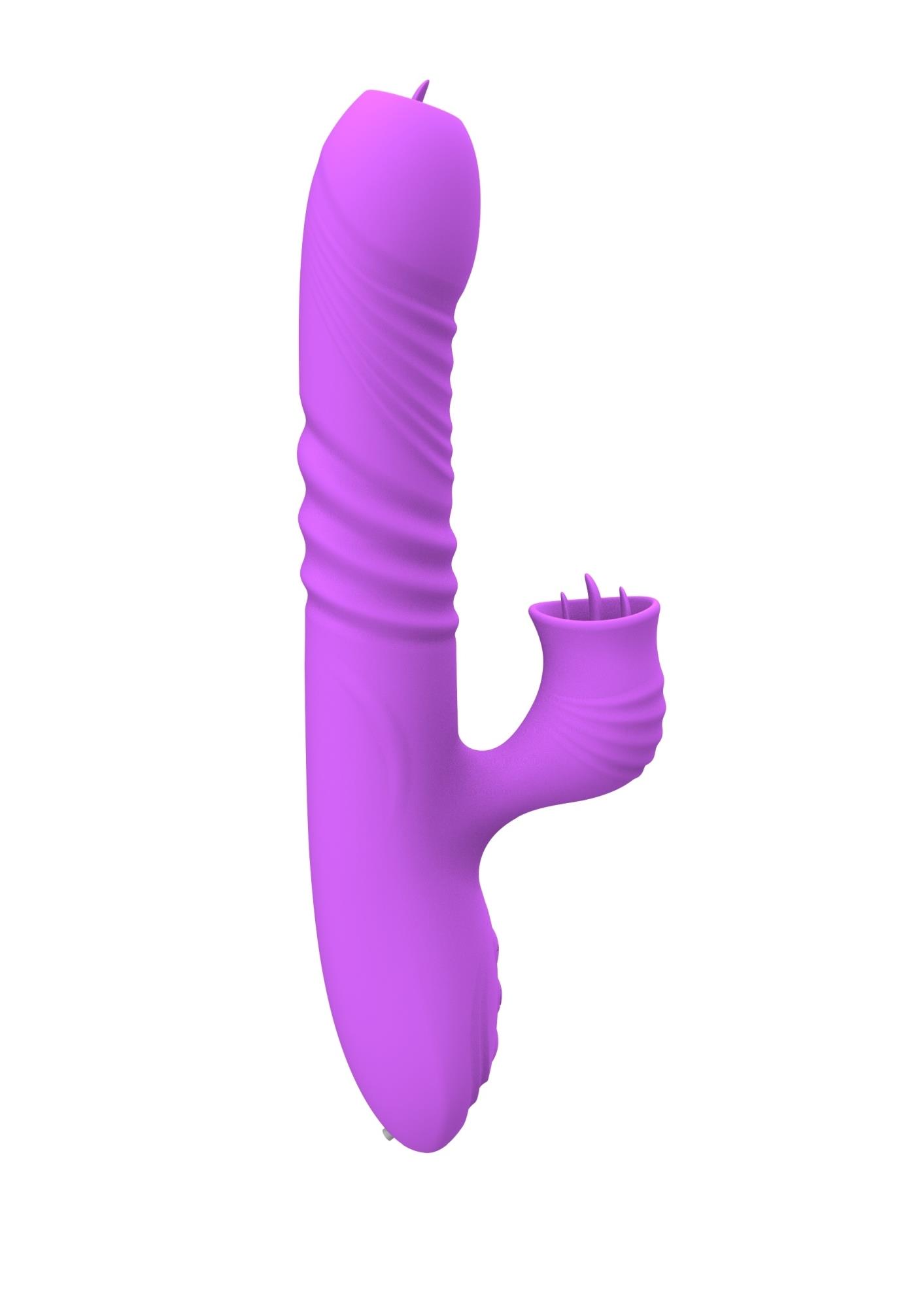 Vibratorius FANNY USB, violetinis - Image 2