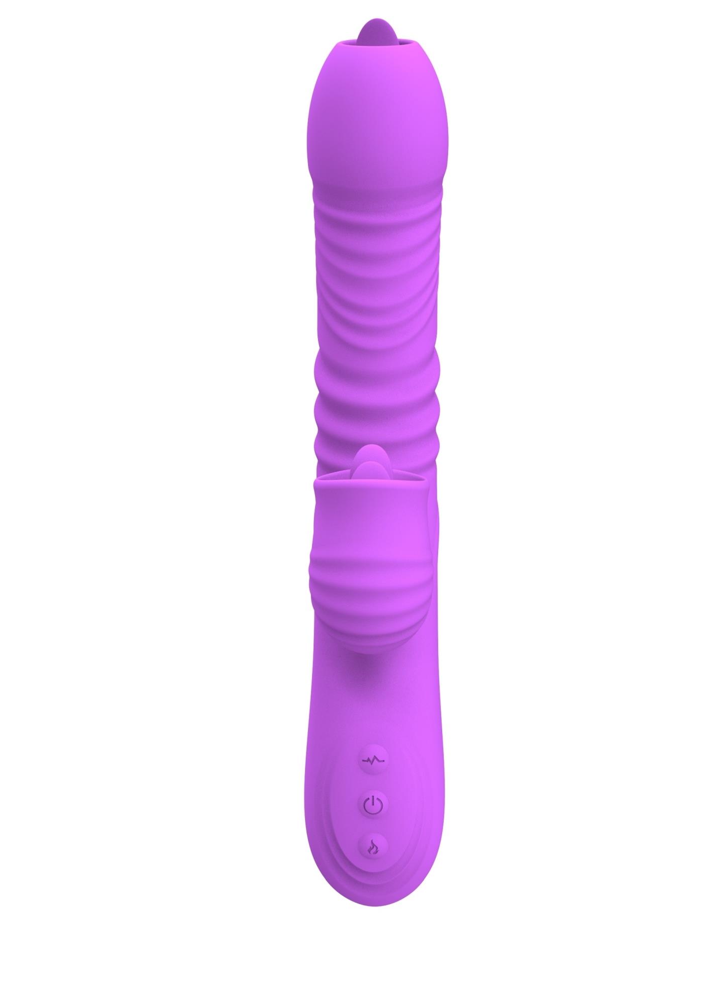 Vibratorius FANNY USB, violetinis - Image 3
