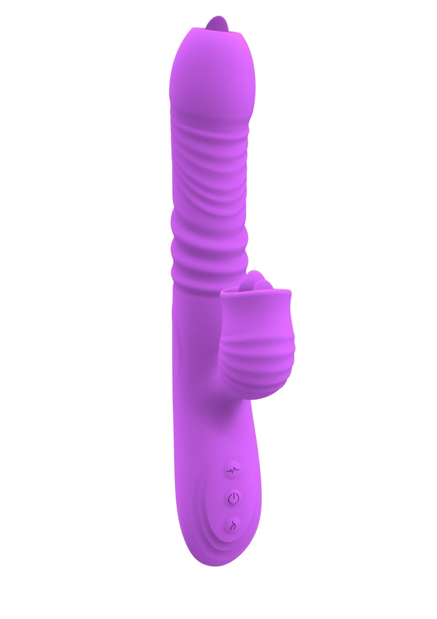 Vibratorius FANNY USB, violetinis - Image 4